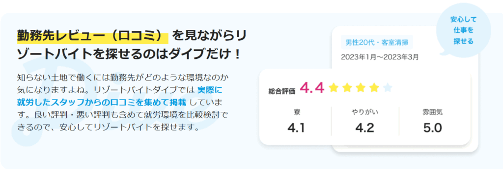 ダイブ 口コミ